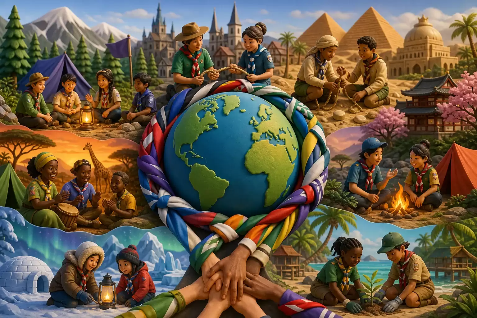 Comment le scoutisme célèbre le 22 février dans le monde