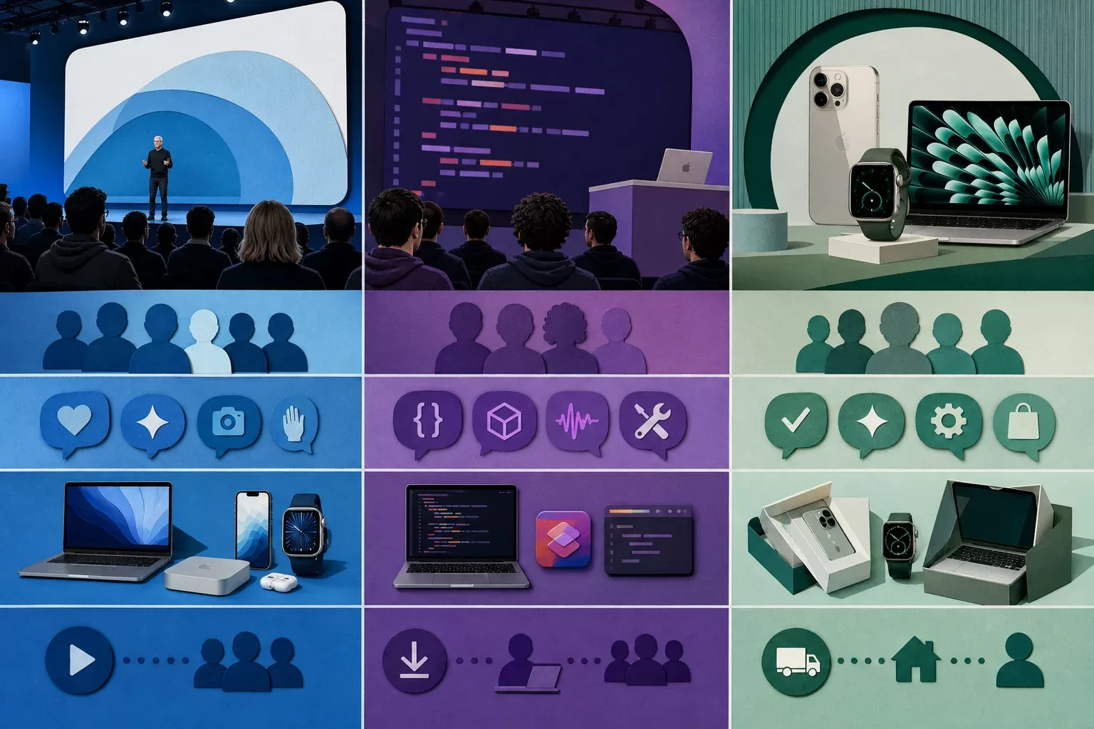 Keynote Apple, WWDC et lancement produit : quelles différences ?