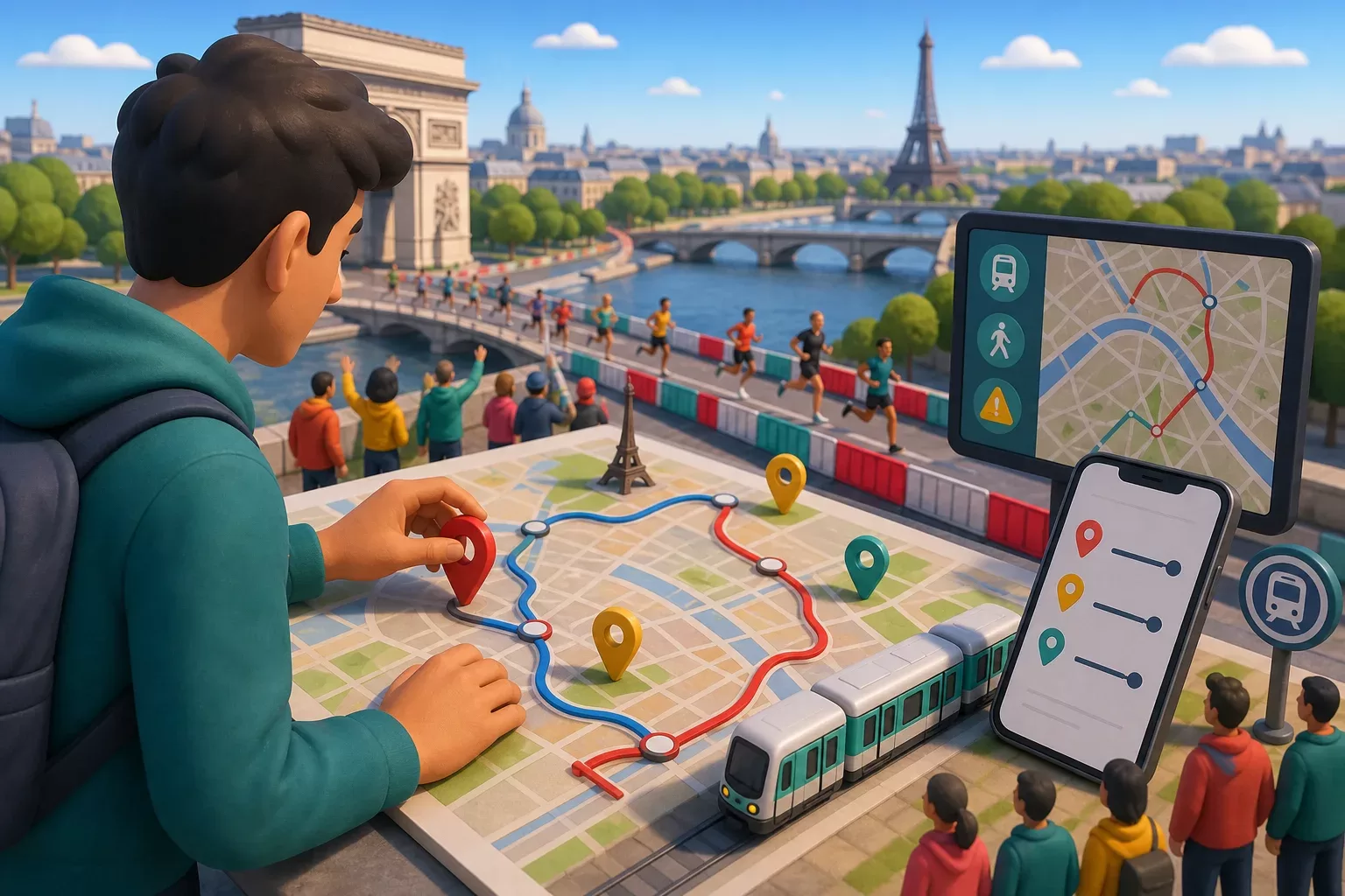 Voir le Marathon de Paris : suivi et déplacements