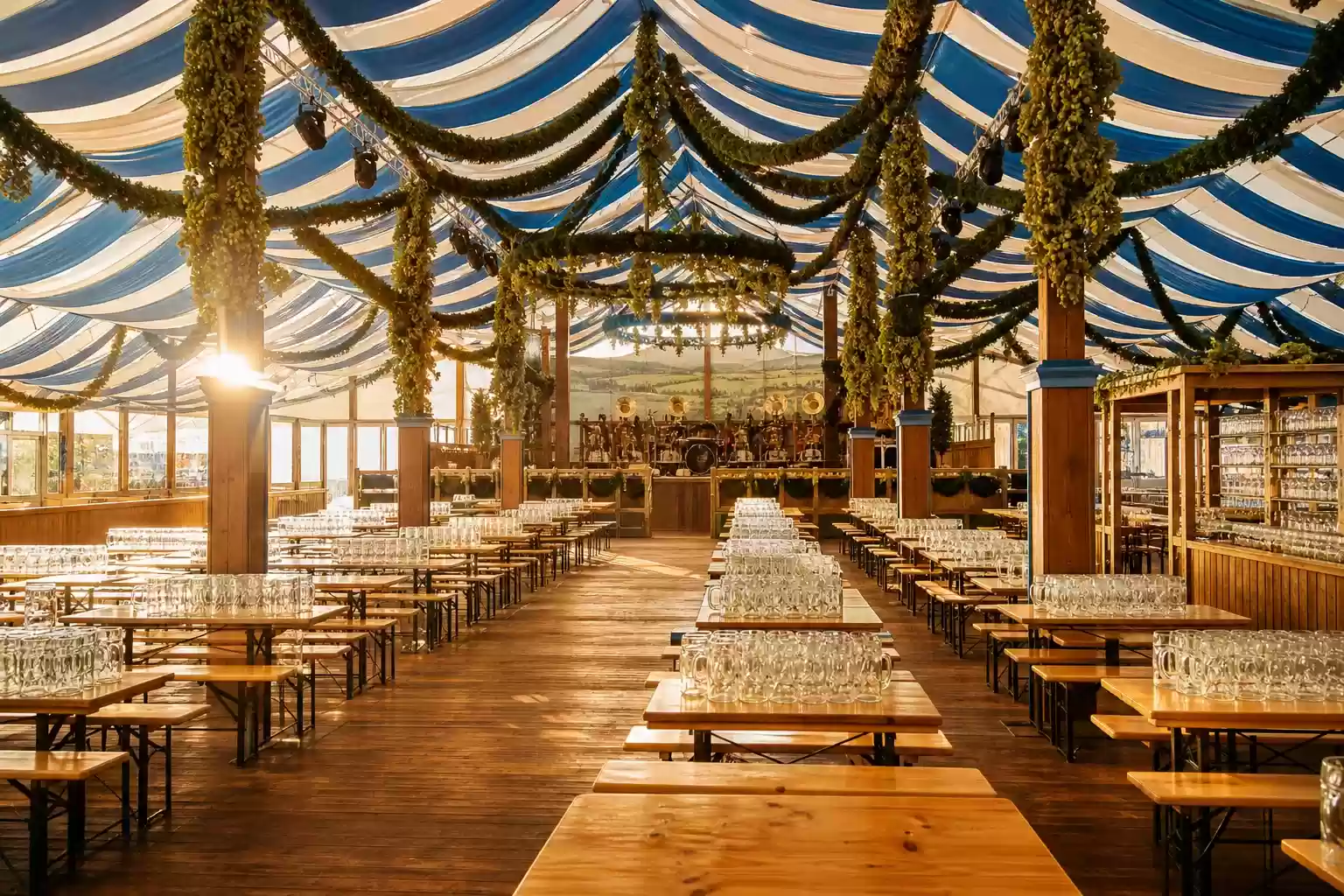 Les tentes de l'Oktoberfest de Munich