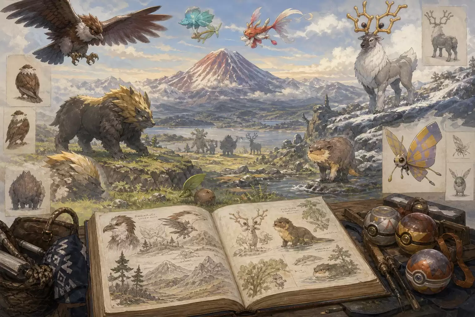 Pokédex de Hisui : espèces, formes et catégories