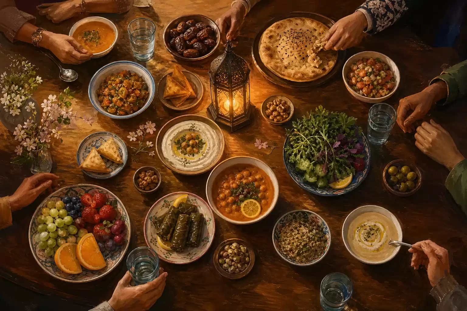 Iftar et suhur : organiser les repas