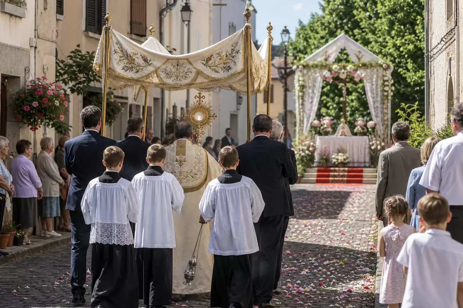 Procession et reposoir de la Fête-Dieu