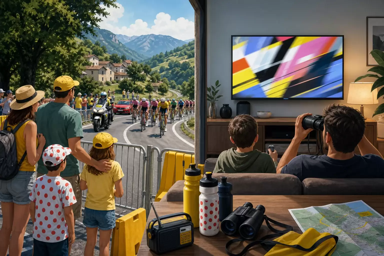 Voir le Tour de France sur place ou à distance