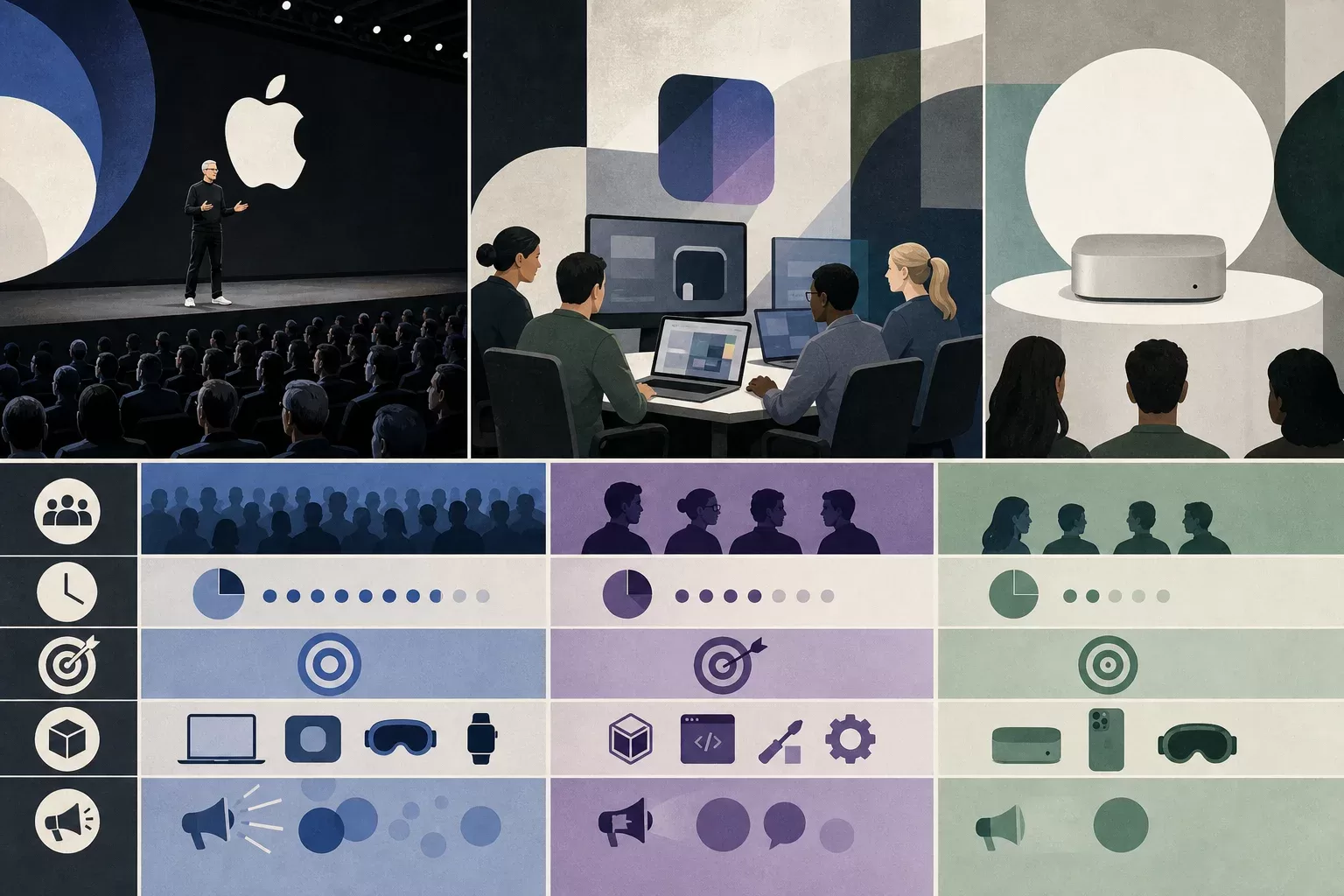 WWDC, keynote et Apple Event : les différences