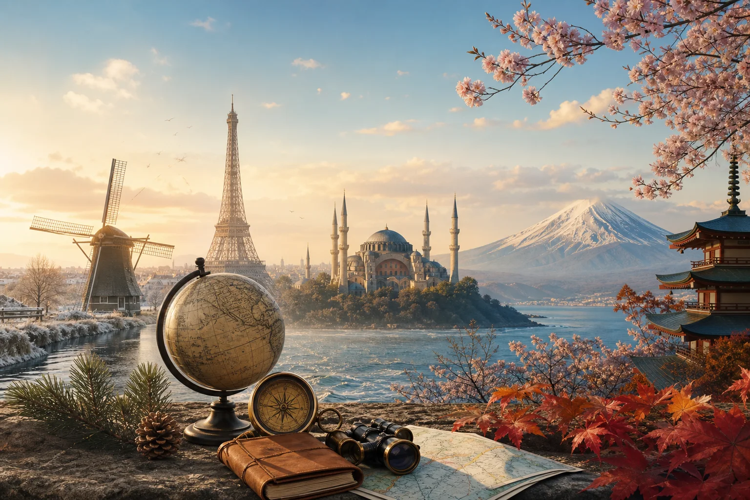 Illustration du calendrier international